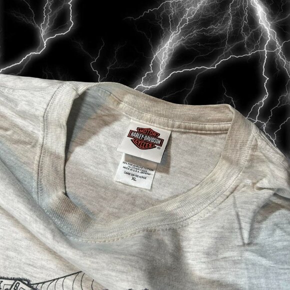 2000s Y2K Biker Punk Texas Harley Davidson Tee - Picture 3 of 5